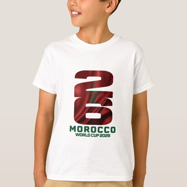 Copa do Mundo Marrocos 2026 - Camiseta do Fã dos L (Frente)