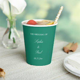Copas de Livro Verde Elegante Emerald