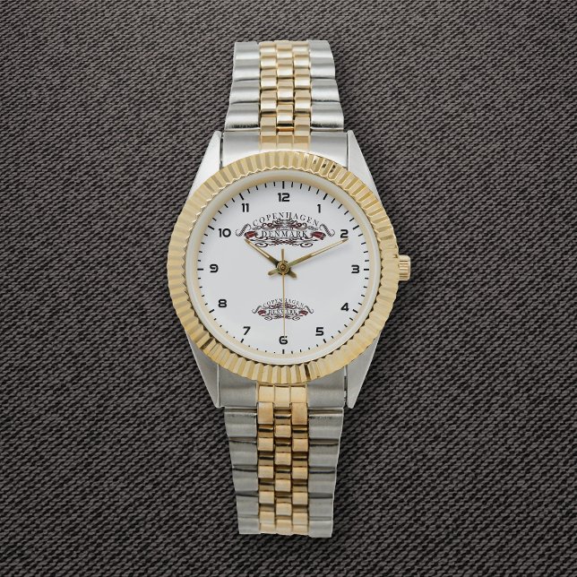 Copenhaga chamando de relógio de pulseira de dois  (Criador carregado)