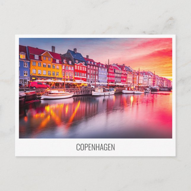 Copenhaga, Dinamarca - cartão postal viagem (Frente)