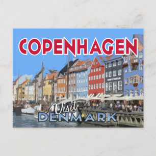 Copenhagen, Dinamarca, cartão postal da serie Vis