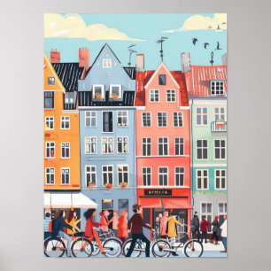Copenhague Impressão Copenhague Ilustração Dinamar