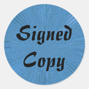 Cópia assinada - Autocolantes redondos ( nº 1)