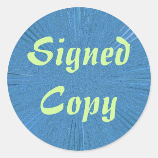 Cópia assinada - Autocolantes redondos ( nº 6)