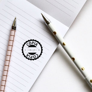 Cópia, Carimbo de Borracha Português