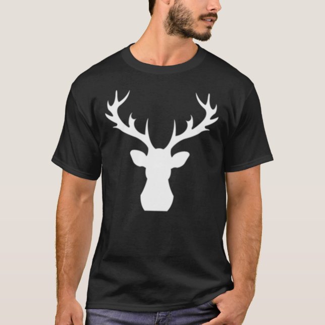Cópia Clássica do T-Shirt do veado antler (Frente)