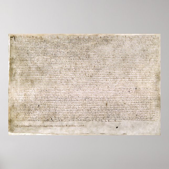 Cópia do Impressão de Réplica da Magna Carta (Frente)