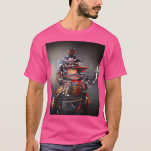 Cópia Gráfica T-Shirt CiberPunk Japonês Samurai