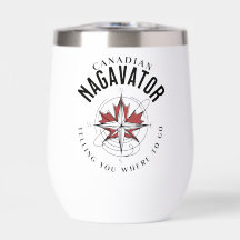 Copo Canadian Nagavator Dizendo para onde Ir