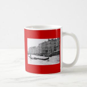 Copo da caneca de café do canal grande da gôndol