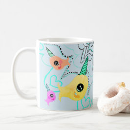 Copo da caneca do chá do café de Narwhal