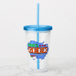 Copo De Acrílico 100% Geek