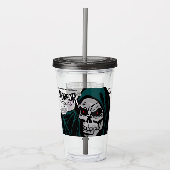 Copo De Acrílico 1950's HORROR Comics Acrylic Tumbler (Frente)
