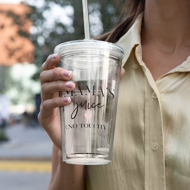 Copo De Acrílico A citação de Juice Engraçada da mamãe | Melhor ofe (Criador carregado)