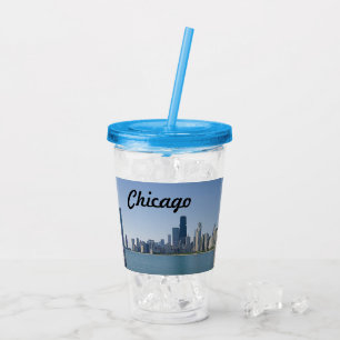 Copo De Acrílico A paisagem de Chicago