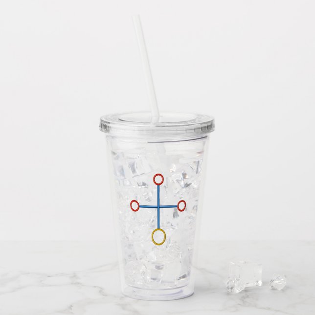 Copo De Acrílico amazingCROSS als Trinkbecher (Gelo frontal)