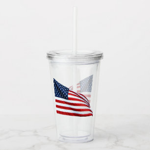 Copo De Acrílico American Flag 2412
