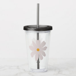 Copo De Acrílico Aquarela floral Acrílico Tumbler