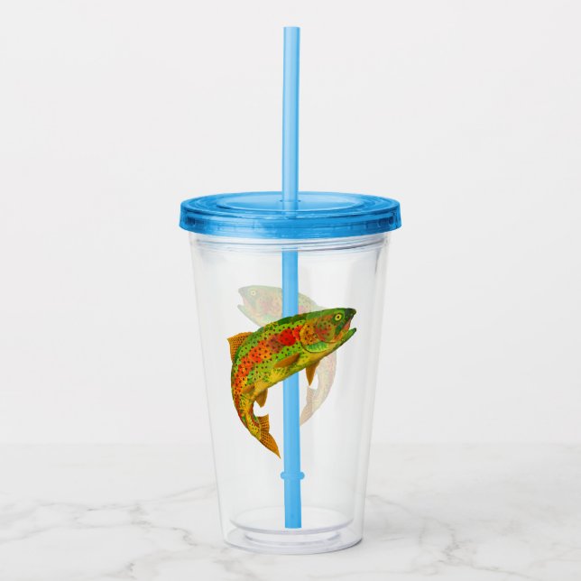 Copo De Acrílico Aspen Arco-Íris Folha 5 (Frente)