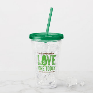 Copo De Acrílico Avocado Toast Acrylic Tumbler