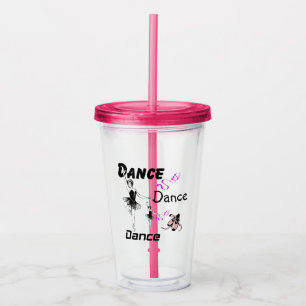 Copo De Acrílico Balé de dança da dança, Acrílico Tumbler