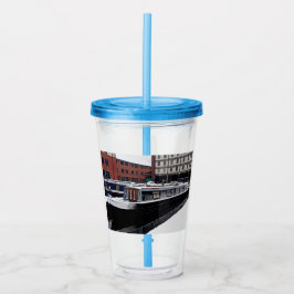 Copo De Acrílico Barco azul claro