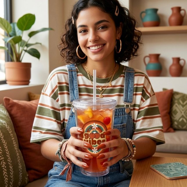 Copo De Acrílico Boas Vibrações (Criador carregado)