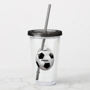 Copo De Acrílico Bola de futebol customizável