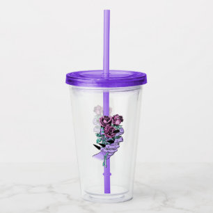 Copo De Acrílico Buquê Gótico Tumbler acrílico