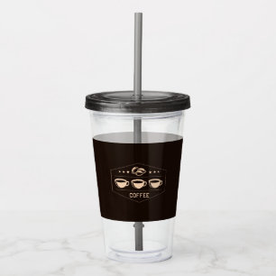 Copo De Acrílico café