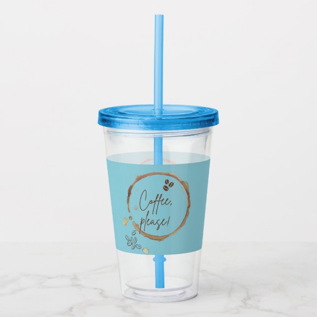 Copo De Acrílico Café, por favor (Frente)
