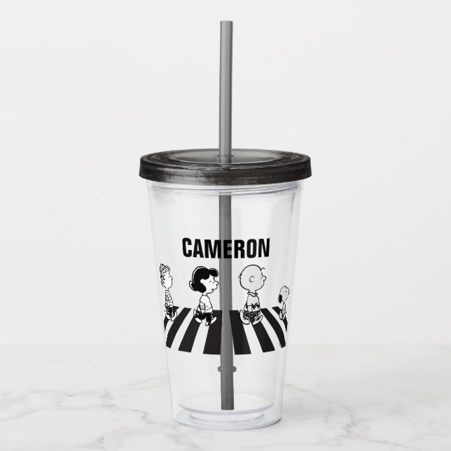 Copo De Acrílico Camisetas Rock | Caminho de Grupo | Adicione seu n (Frente)