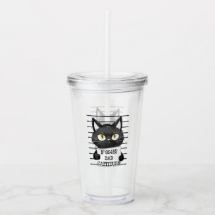 Copo De Acrílico Captura Má - Captura de Gato Negro