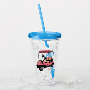 Copo De Acrílico Carrinho de golfe / desenho animado de buggy de go