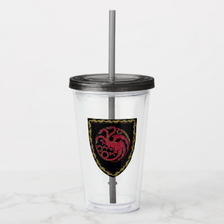 Copo De Acrílico CASA DO DRAGÃO | House Targaryen Crest