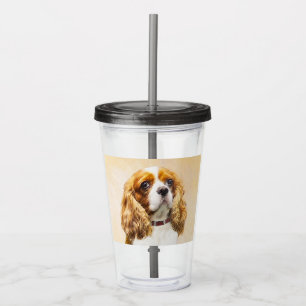 Copo De Acrílico Cavalier King Charles Spaniel Original