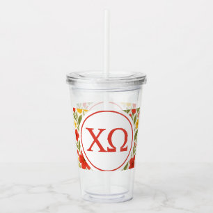 Copo De Acrílico Chi Omega