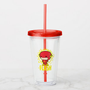Copo De Acrílico Chibi Flash com eletricidade
