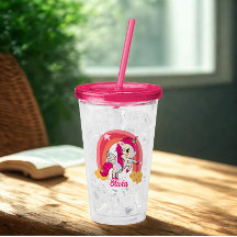 Cor Rosa do Nome Personalizado do Unicórnio Cujo A