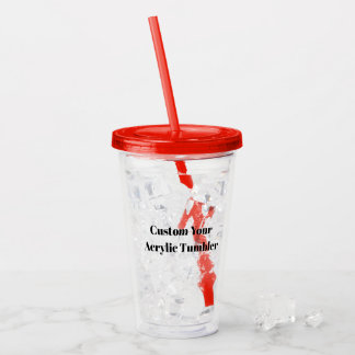 Copo De Acrílico Crie seu próprio personalizado simples de 16oz, Ve