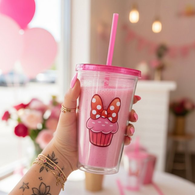 Copo de Acrílico Cupcake (Criador carregado)