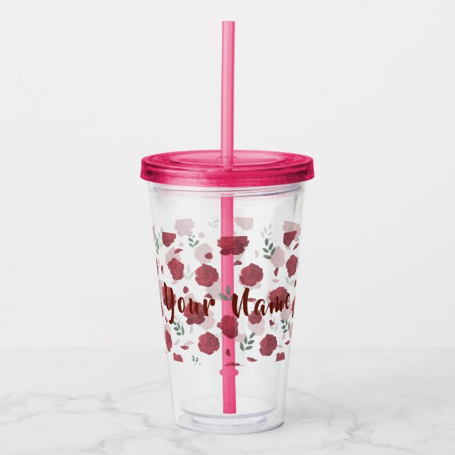 Copo De Acrílico Cute Aesthetic Drinkware (Frente)