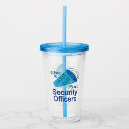 Copo De Acrílico Descubra os oficiais de segurança