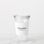 Copo De Acrílico Design de Letra Minimalista para Damas de Honra Mo<br><div class="desc">Celebre sua comitiva nupcial com este design de letra minimalista para damas de honra modernas. Perfeito para copos de acrílico para despedida de solteira, presentes personalizados ou lembranças para as damas de honra, este design elegante e sofisticado apresenta tipografia limpa e uma estética minimalista estilosa. Faça da sua celebração nupcial...</div>