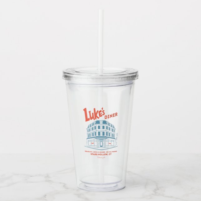 Copo De Acrílico Design de Luke's Diner Stars Hollow (Frente)