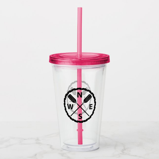 Copo De Acrílico Design do Explorador de Pás - Tumbler Acrílico (Frente)