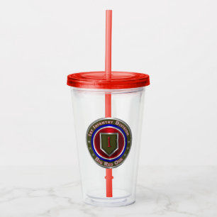 Copo De Acrílico Divisão de Infância 1rua "Big Red One"