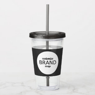 Copo De Acrílico Drinkware do logotipo comercial personalizado BPA 