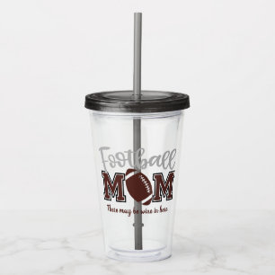 Copo De Acrílico Engraçado Futebol Mamãe Acrylic Tumbler