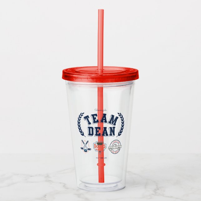 Copo De Acrílico Equipe Dean Gilmore Girls Design (Frente)